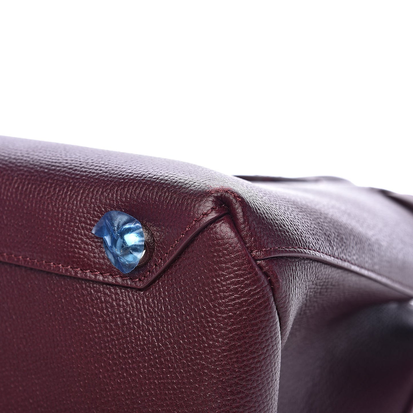 Derby Calfskin House Check Medium Banner Tote Burgundy