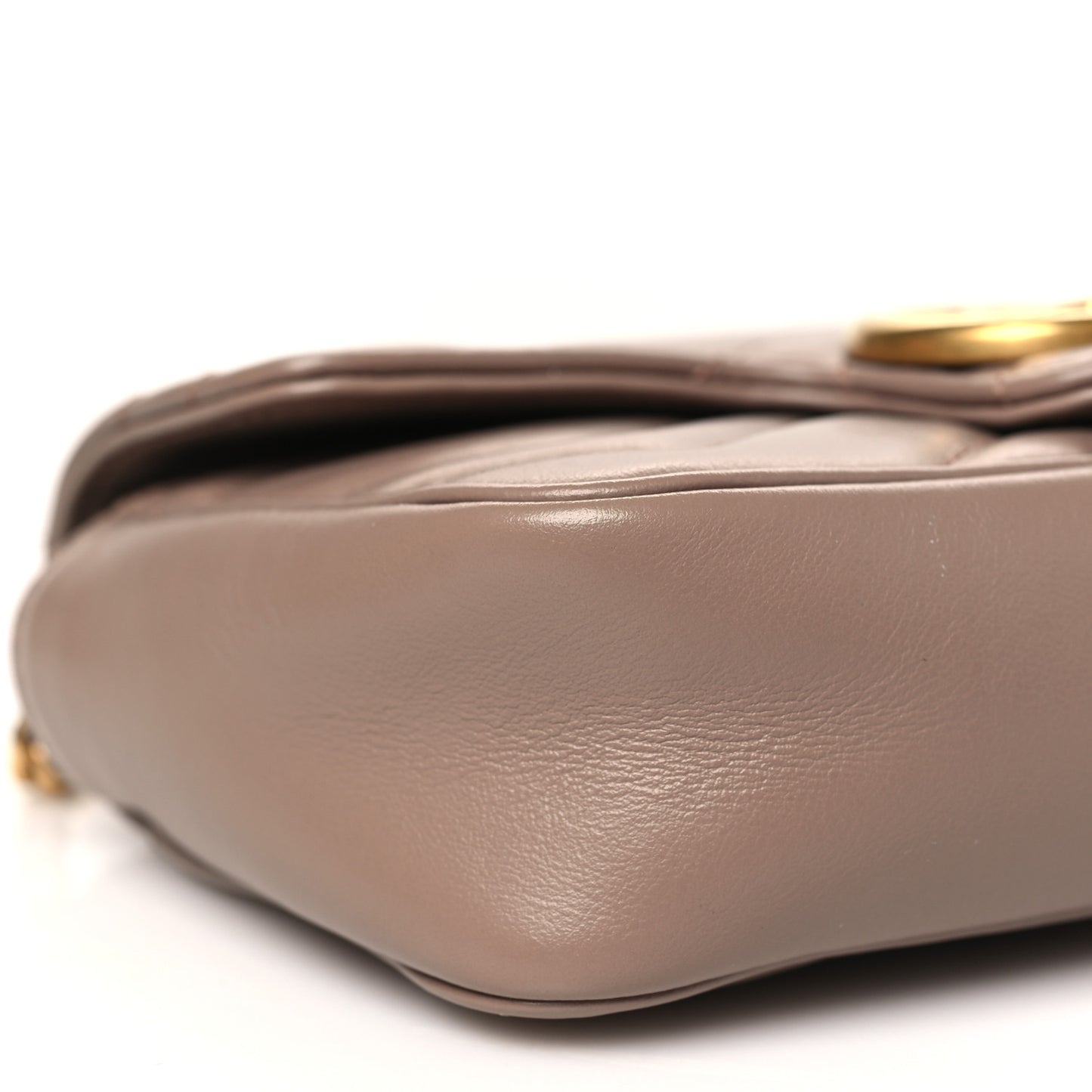 Calfskin Matelasse Super Mini GG Marmont Shoulder Bag Porcelain Rose