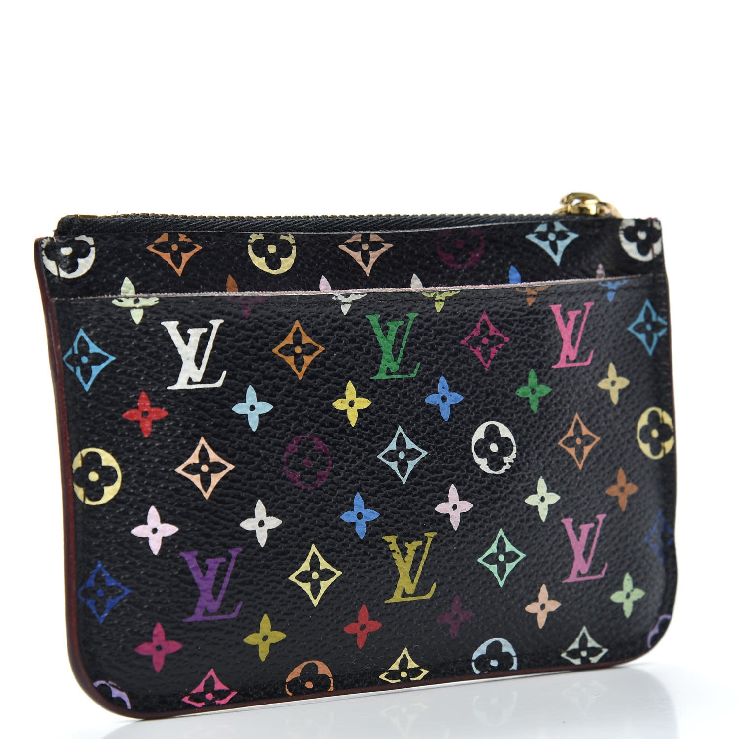 Louis Vuitton Monogram Multicolor Key Pouch Black Grenade 3 of 6