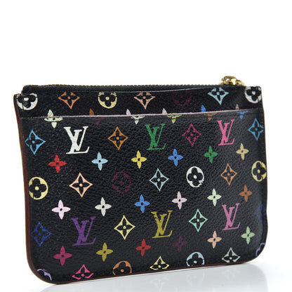 Louis Vuitton Monogram Multicolor Key Pouch Black Grenade 3 of 6