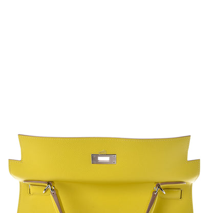 Hermes Epsom Kelly Sellier 32 Lime 16 of 39