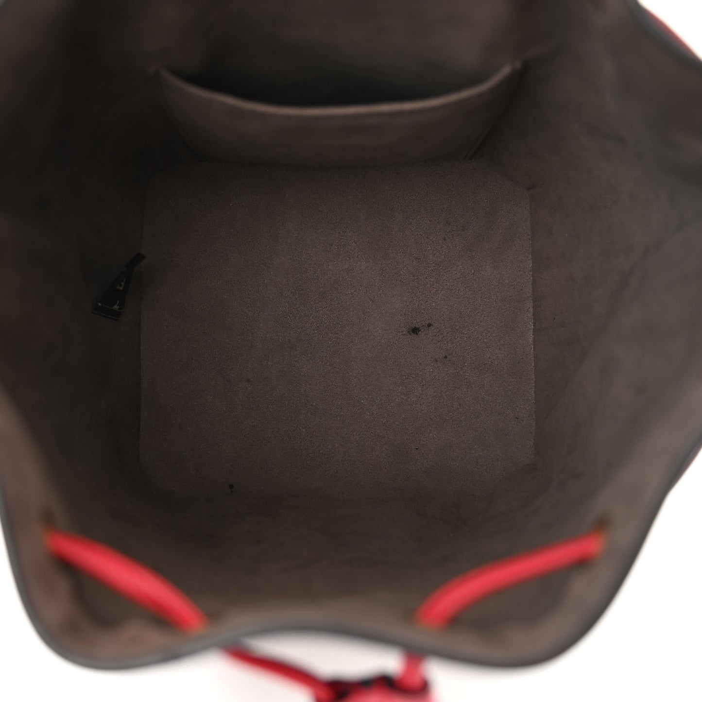 Vitello Grace F is Fendi Bi-Color FF 1974 Embossed Grande Mon Tresor Bucket Bag Maya Black Fragola