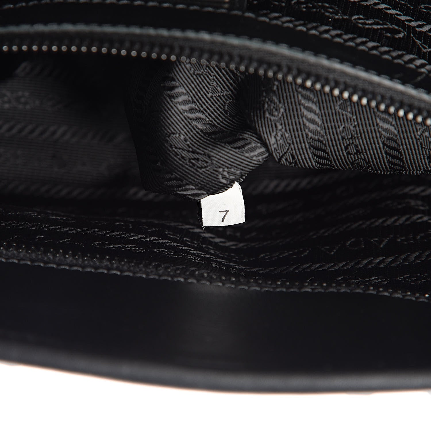 Prada City Calf Tessuto Nylon Shopping Tote Black 8 of 12