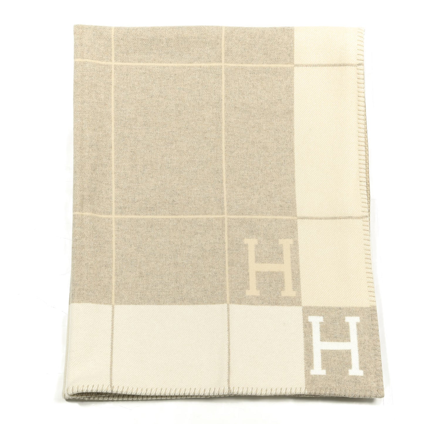 Wool Cashmere Avalon III Blanket Coco Camomille