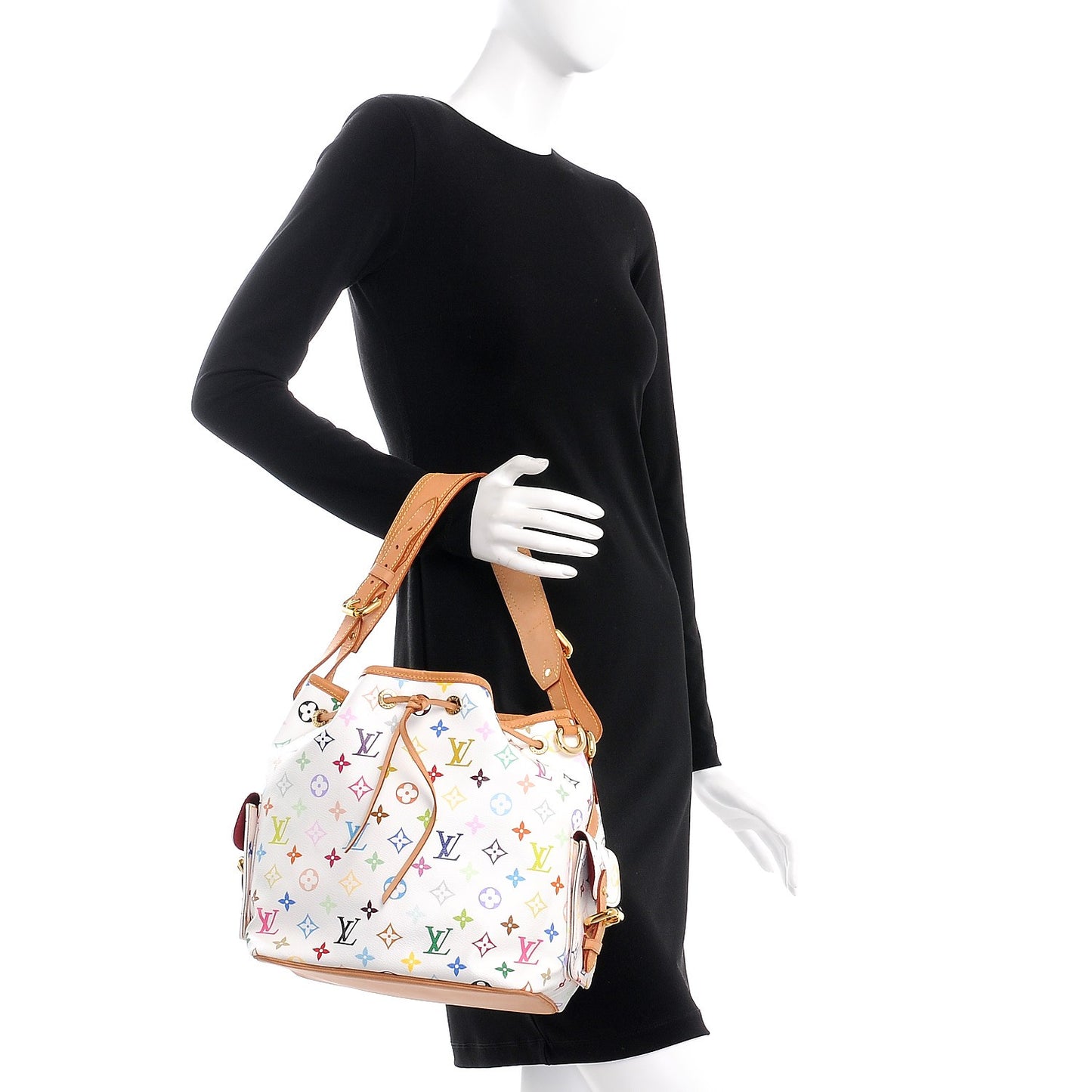 Monogram Multicolor Petit Noe White