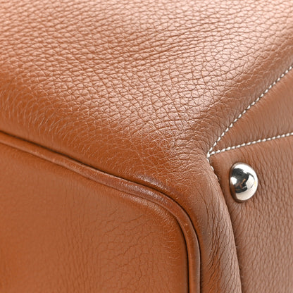 Hermes Taurillon Clemence Victoria II 35 Gold 9 of 12