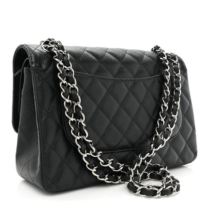 Chanel Caviar Quilted Jumbo Double Flap Black 3 of 10