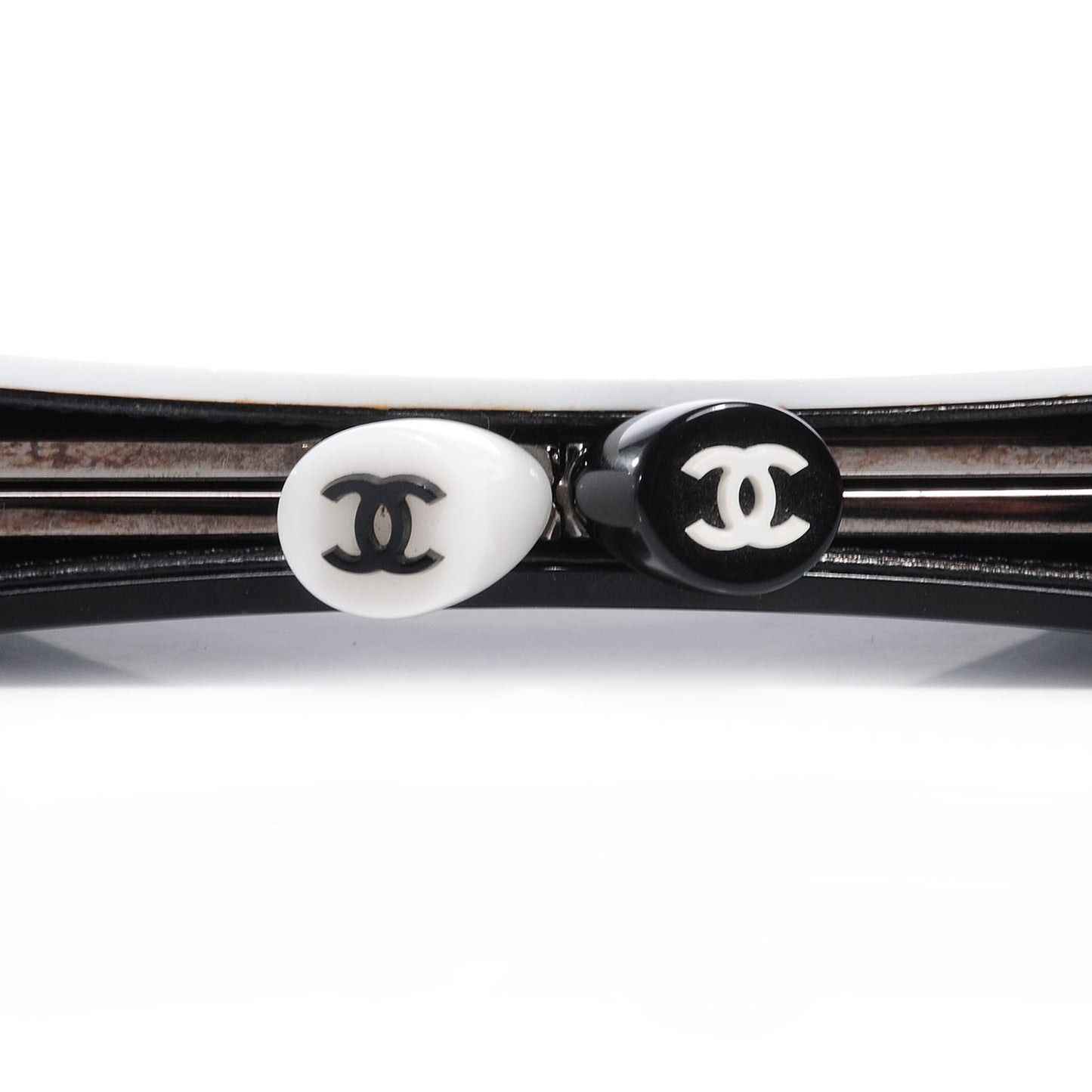 Acrylic Frame Clutch Black White