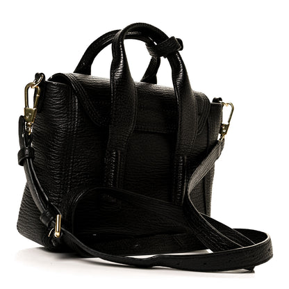 3.1 Phillip Lim Textured Calfskin Mini Pashli Satchel Black 3 of 13