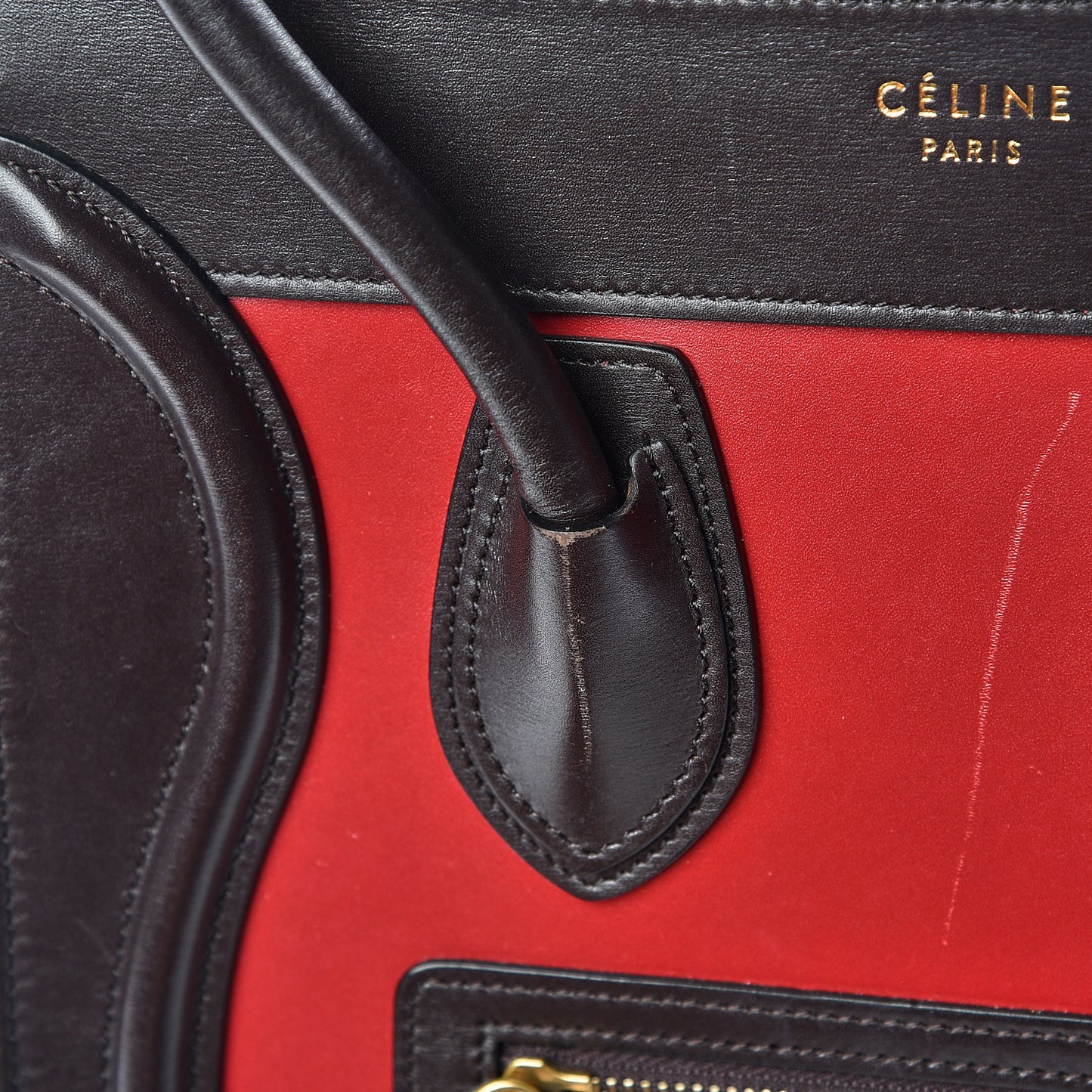 Smooth Calfskin Micro Tri-Color Luggage Multicolor