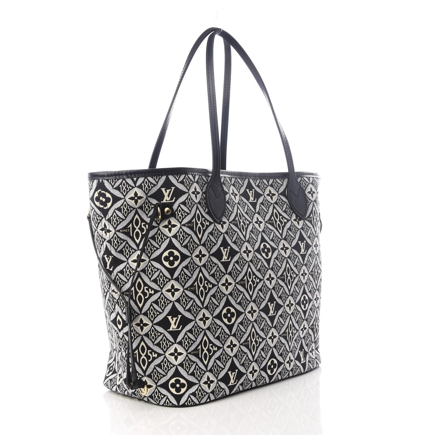 Louis Vuitton Jacquard Since 1854 Neverfull MM Grey 2 of 8