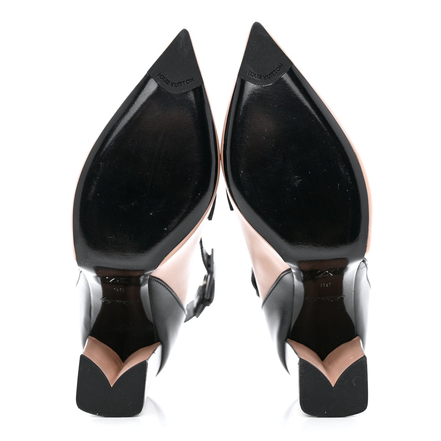 Calfskin Gamble Diva Pumps 36 Nude