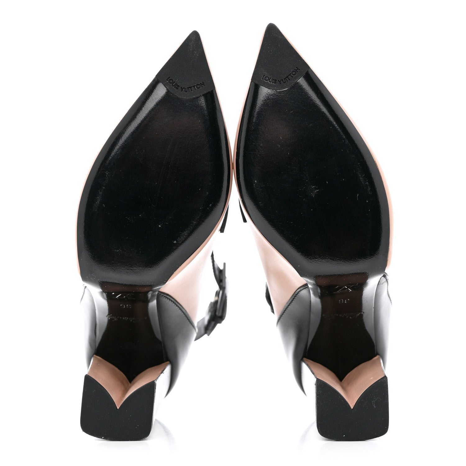 Louis Vuitton Calfskin Gamble Diva Pumps 36 Nude 5 of 12