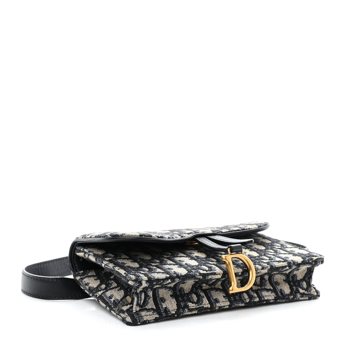 Oblique Saddle Belt Bag Blue