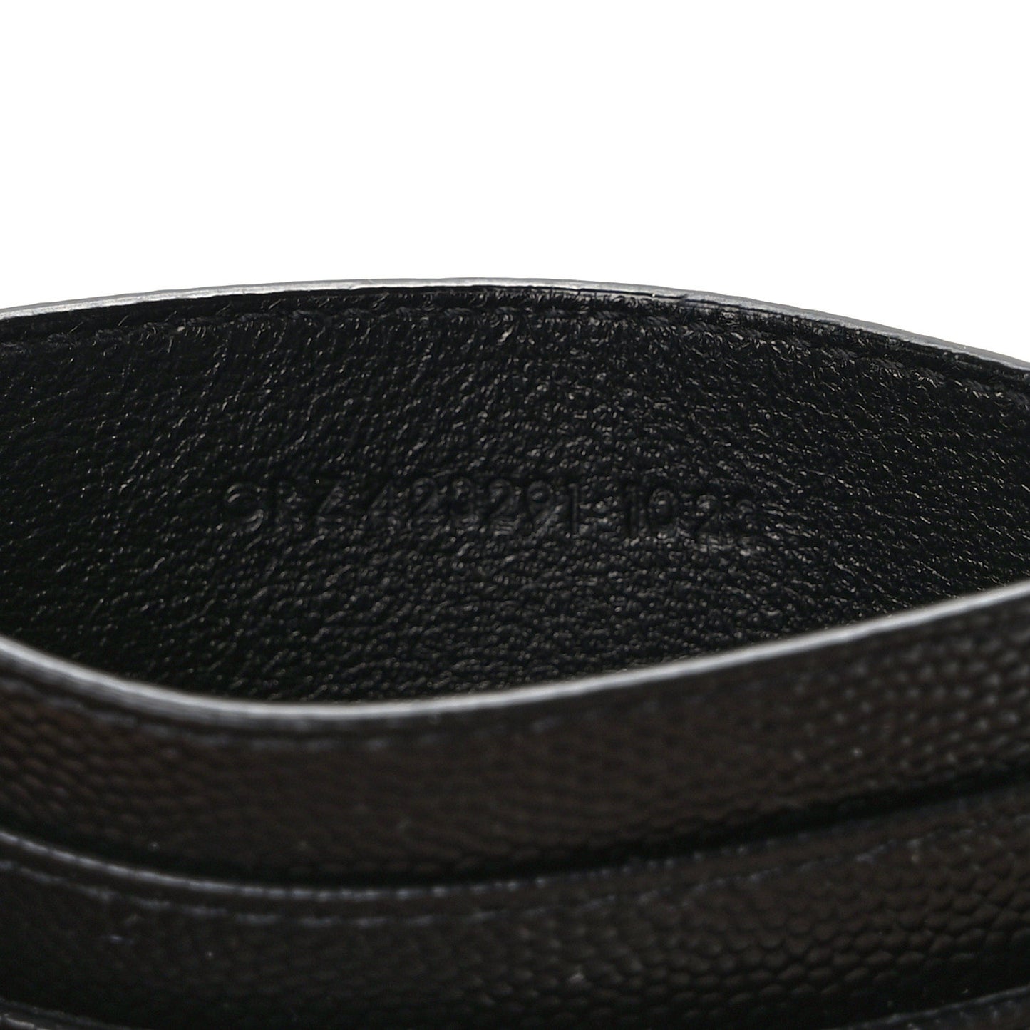 Grain De Poudre Matelasse Chevron Monogram Credit Card Case Black