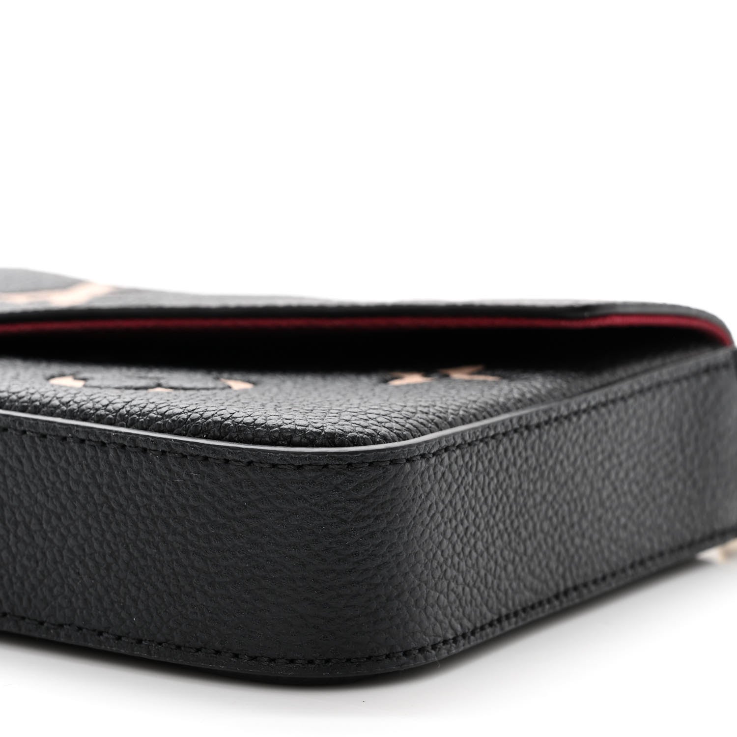 Louis Vuitton Empreinte Monogram Giant Felicie Pochette Black Beige 12 of 13
