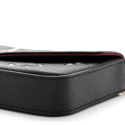 Louis Vuitton Empreinte Monogram Giant Felicie Pochette Black Beige 12 of 13
