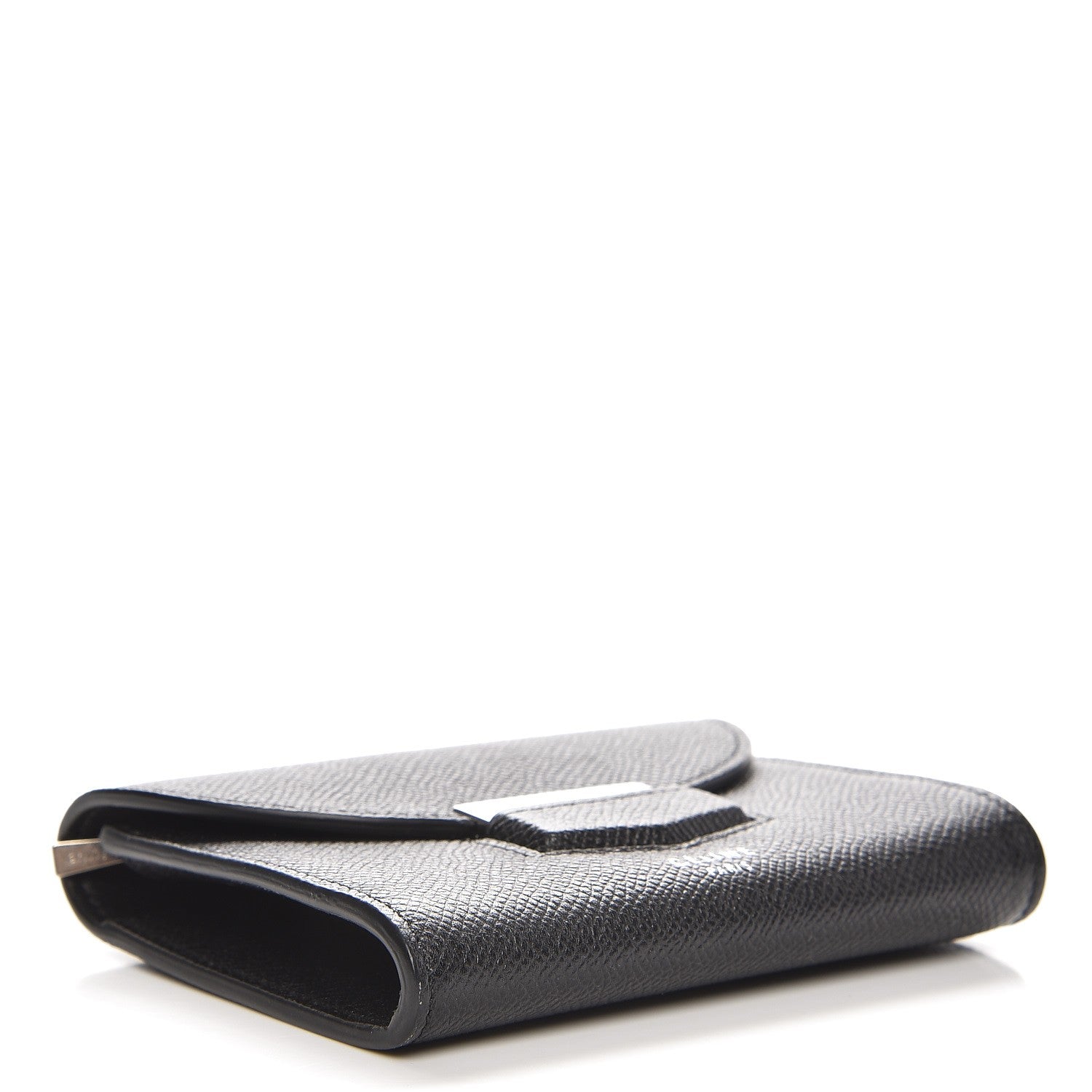 Celine Grained Calfskin Small Trotteur Multifunction Flap Wallet Black 4 of 6