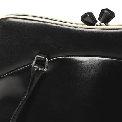 Prada Spazzolato Doctor Bag Black White 11 of 12