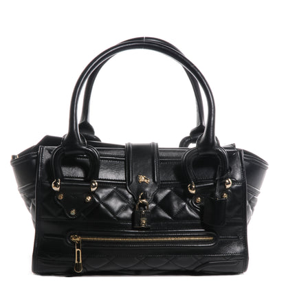 Burberry Leather Quilted Large Manor Tote Black 1 of 9