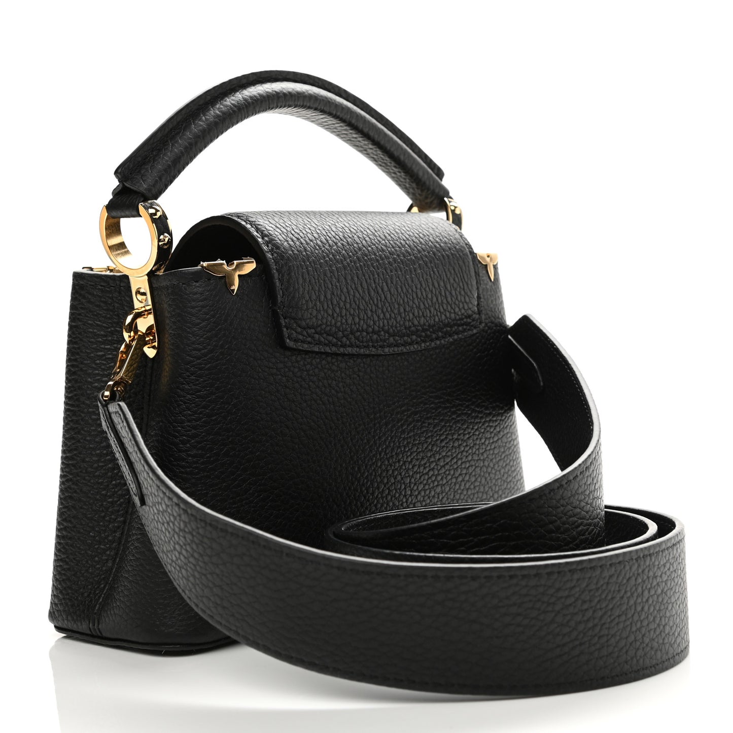 Taurillon Embellished Flower Crown Capucines Mini Black