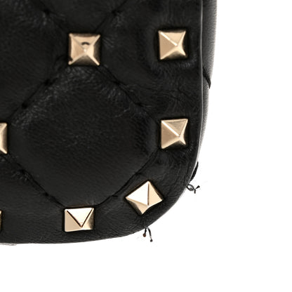 Valentino Garavani Lambskin Small Rockstud Spike Shoulder Bag Black 11 of 11
