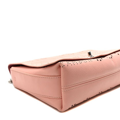 Chanel Calfskin Tweed Eyelet Flap Bag Pink 8 of 9