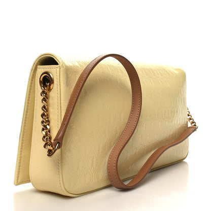 Saint Laurent Patent Embossed Le Monogramme Kate 99 Lemon New Maize 3 of 11