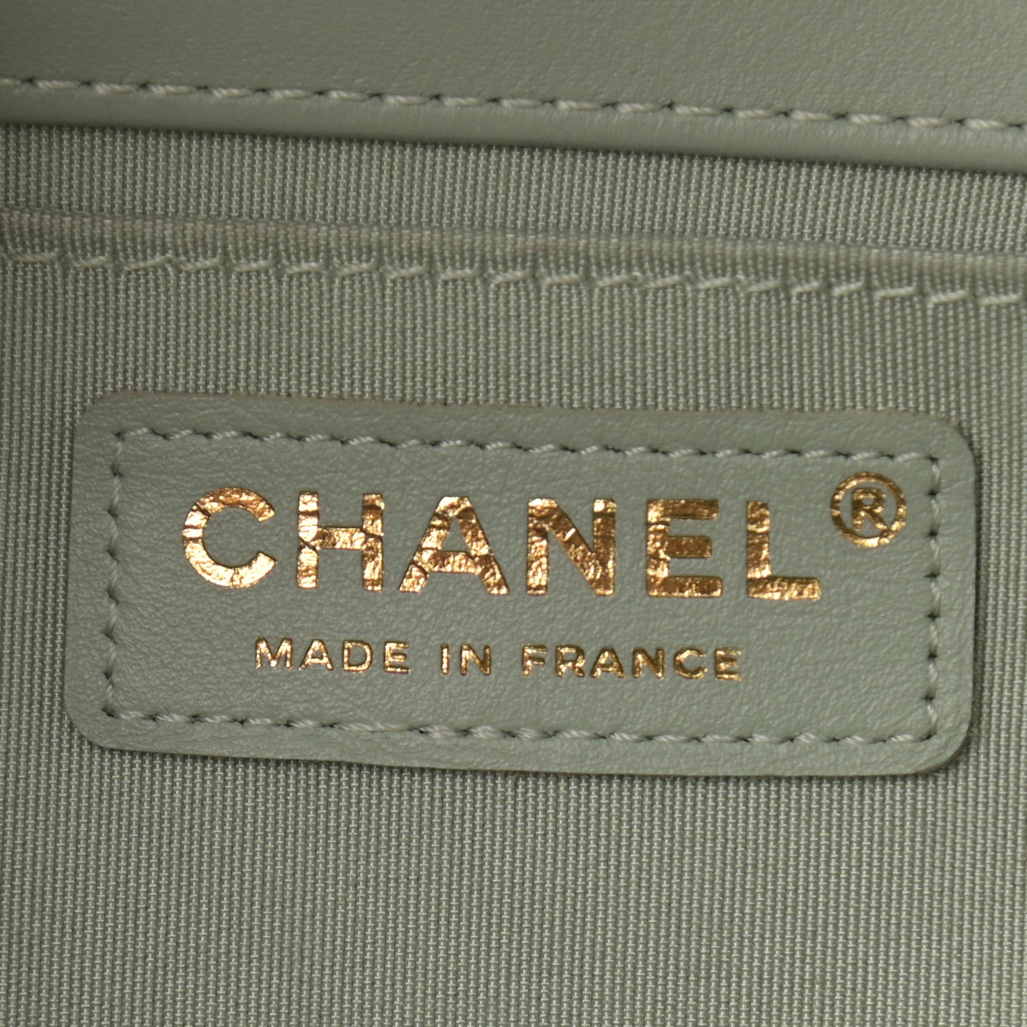 Chanel Calfskin Chevron Quilted Medium Boy Flap Green 6 of 11