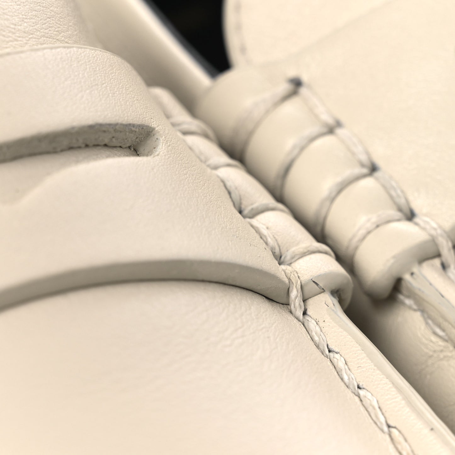 Calfskin Penny Loafers 36 Pearl