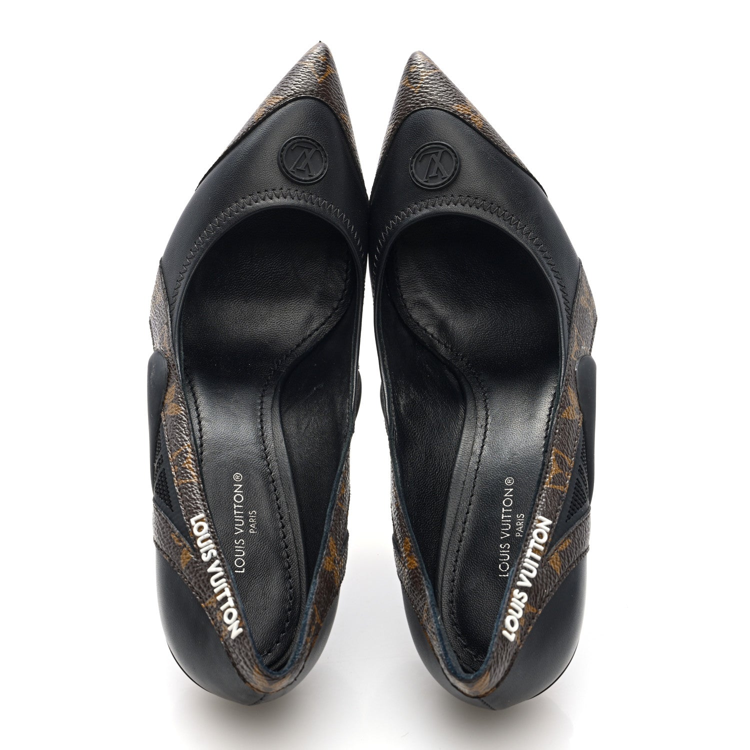 Louis Vuitton Patent Monogram Archlight Pumps 37 Black 5 of 7