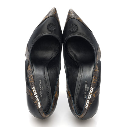 Louis Vuitton Patent Monogram Archlight Pumps 37 Black 5 of 7