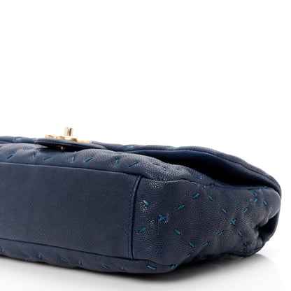 Chanel Caviar Wild Stitch Flap Navy 12 of 12