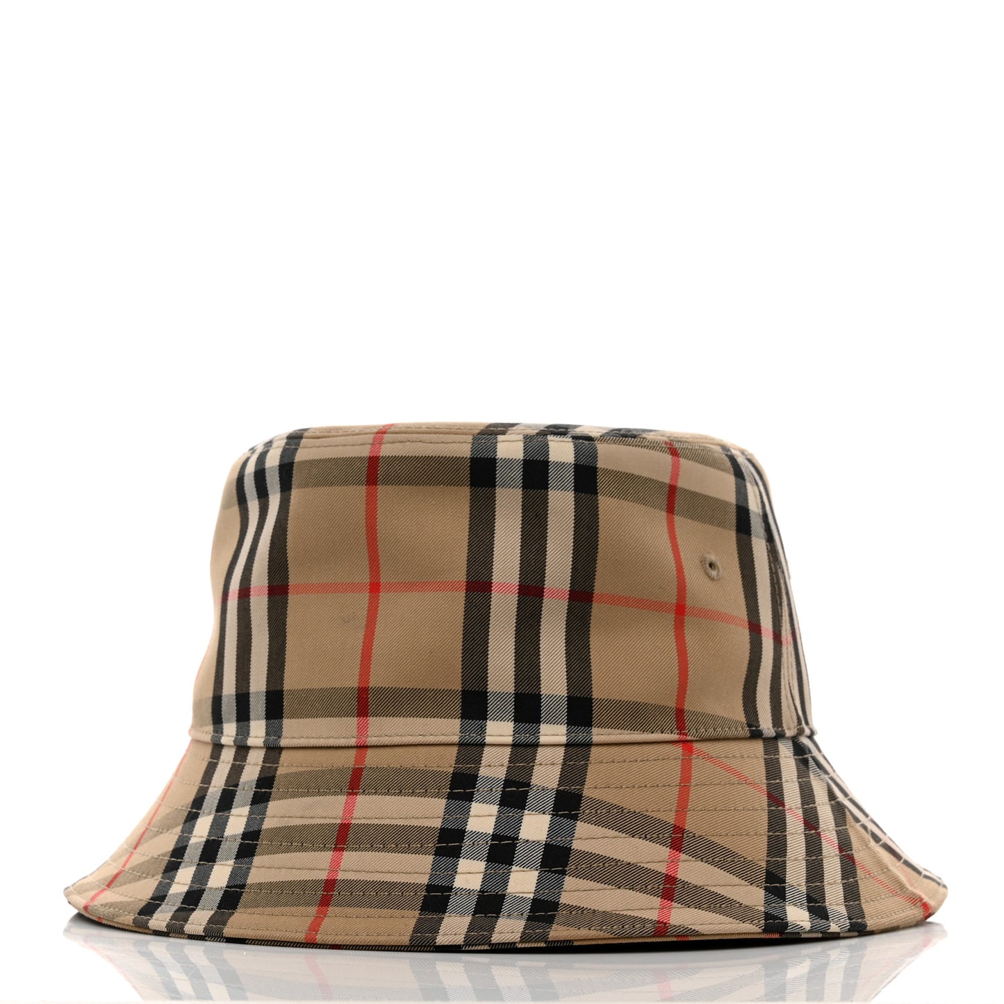 Technical Cotton Vintage Check Bucket Hat S Archive Beige
