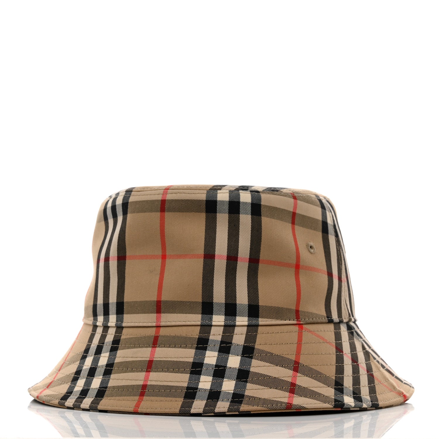 Burberry Technical Cotton Vintage Check Bucket Hat S Archive Beige 3 of 9