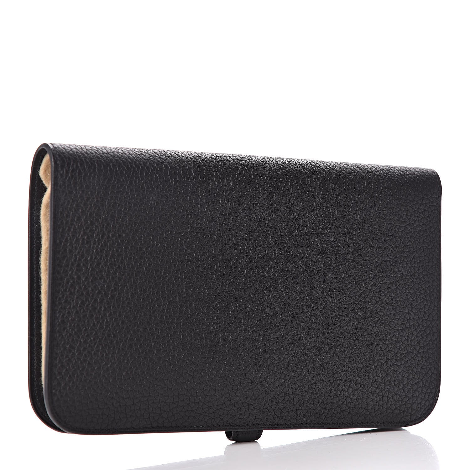 Hermes Togo Dogon Duo Wallet Black 3 of 9