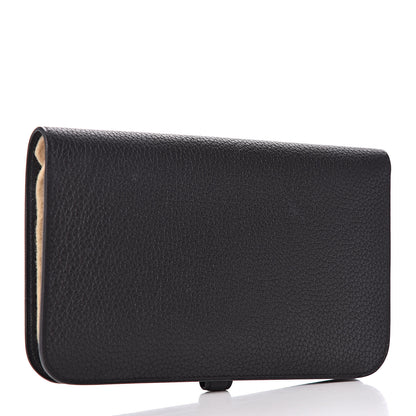 Hermes Togo Dogon Duo Wallet Black 3 of 9