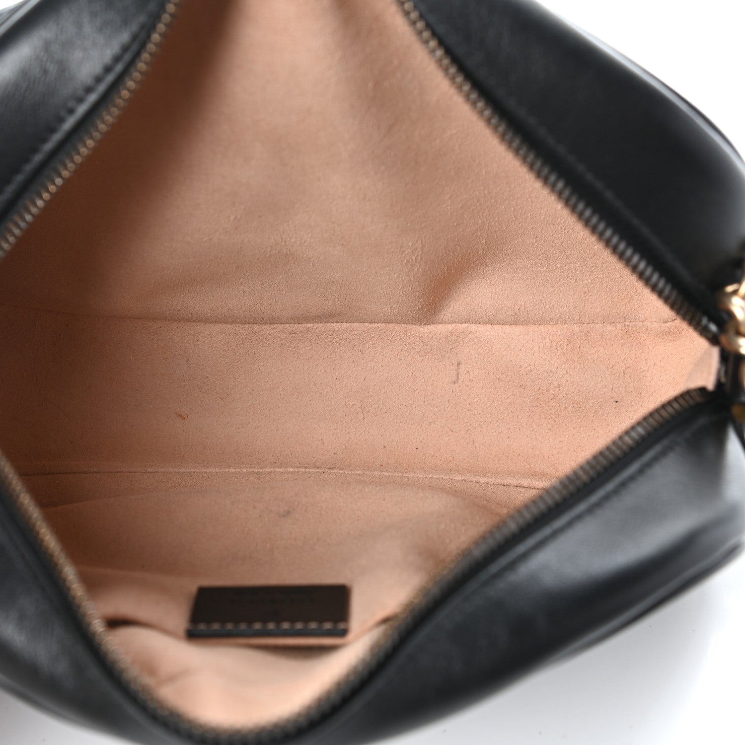 Gucci Calfskin Matelasse Small GG Marmont Chain Shoulder Bag Black 5 of 10