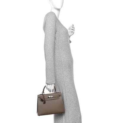 Hermes Epsom Kelly Sellier 25 Etoupe 2 of 12