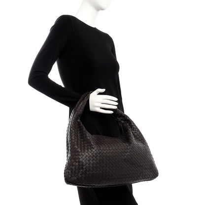 Bottega Veneta Nappa Intrecciato Large Veneta Hobo Ebano 2 of 12