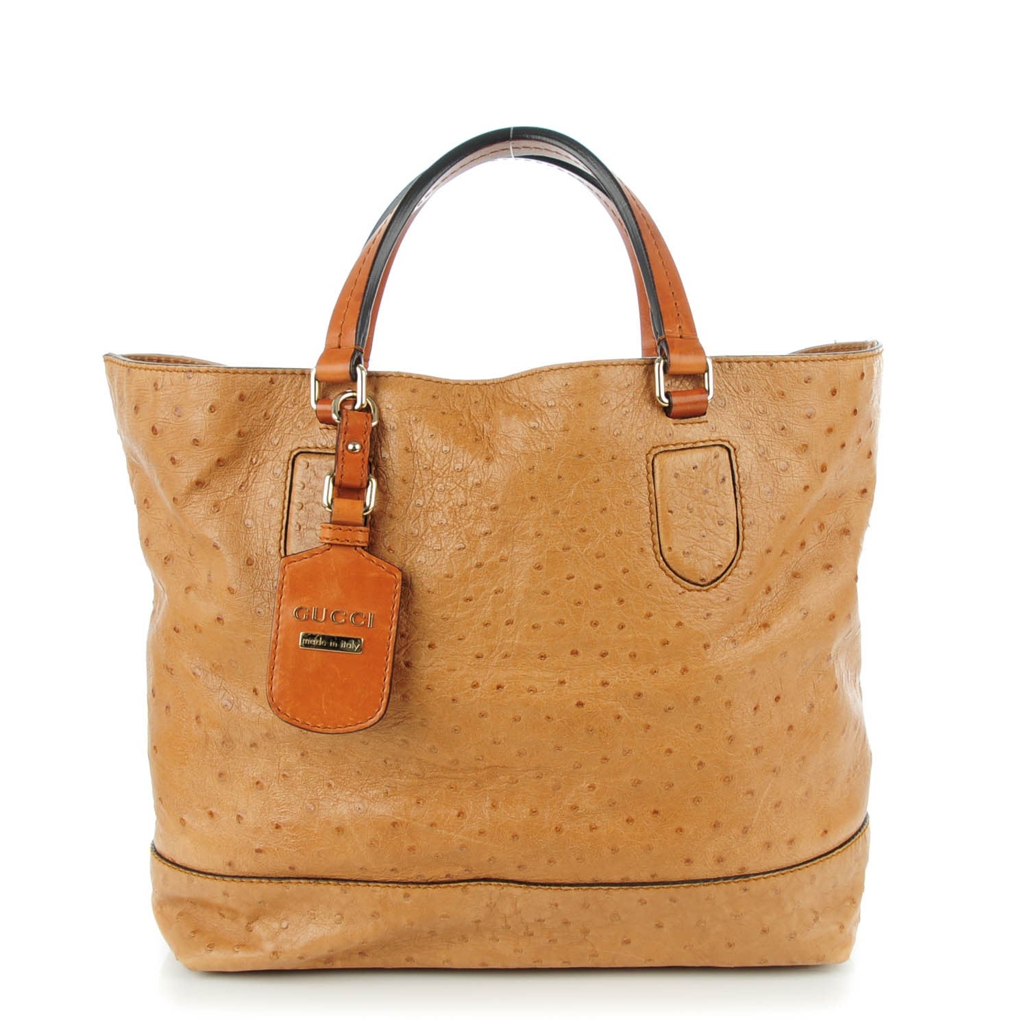 Gucci Ostrich Medium Madison Tote Camel 1 of 7