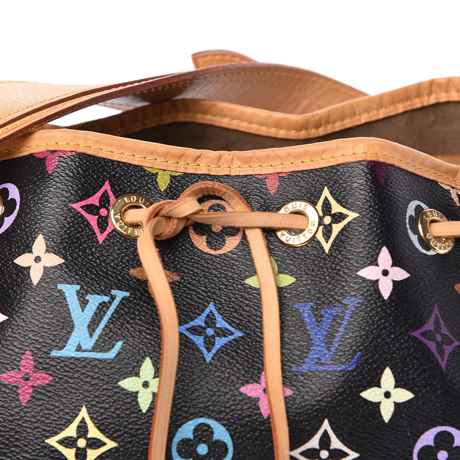 Louis Vuitton Monogram Multicolor Petit Noe Black 12 of 13