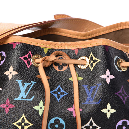 Louis Vuitton Monogram Multicolor Petit Noe Black 12 of 13