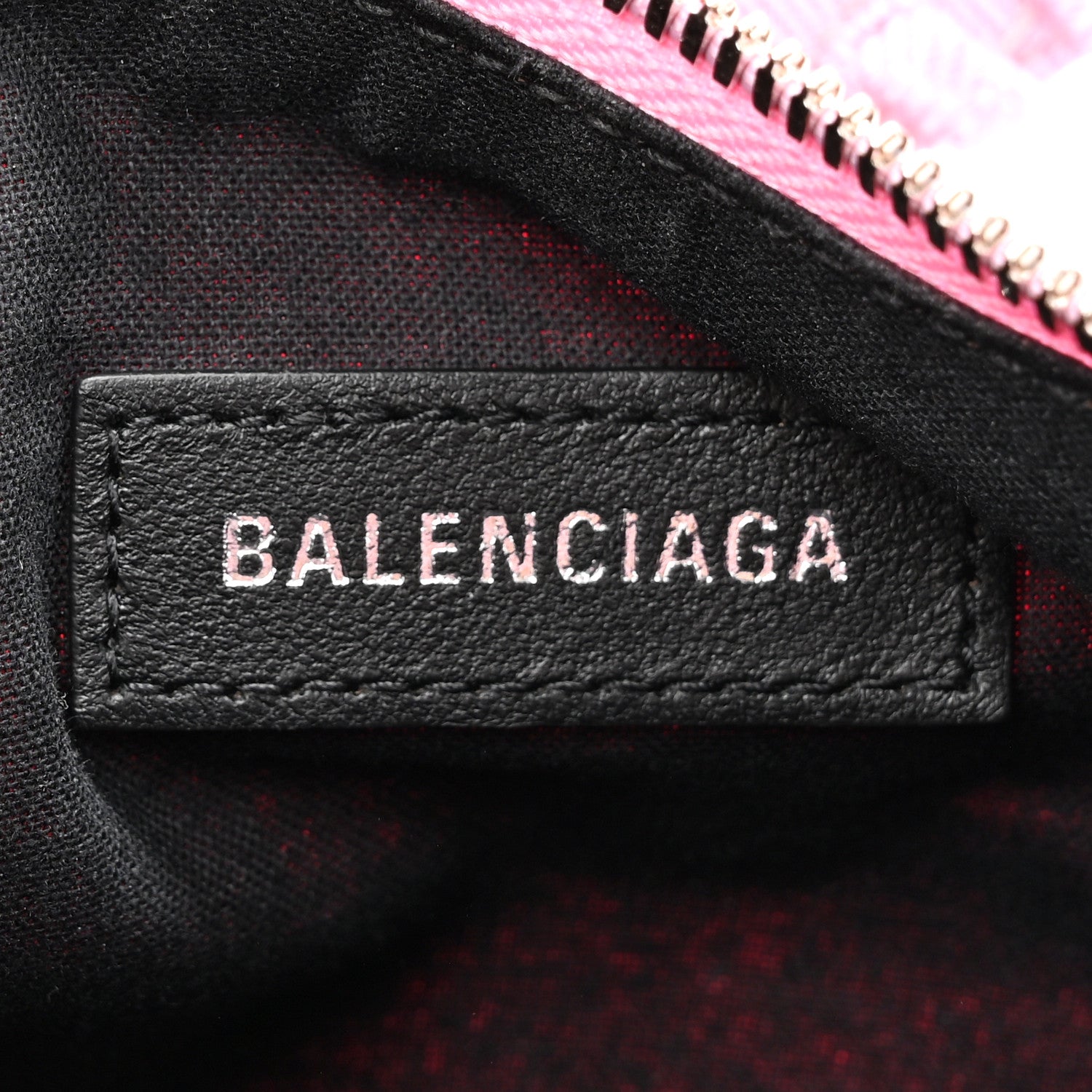 Balenciaga Washed Frayed Denim Crystal Le Cagole Shoulder Bag XS Denim Pink 6 of 10