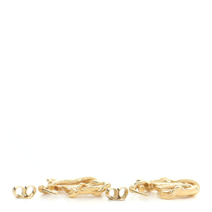 Louis Vuitton Garden Louise Hoop Earrings Gold 3 of 5
