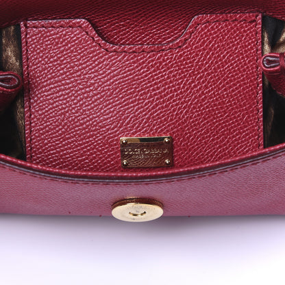 Dolce & Gabbana Dauphine Micro Miss Sicily Satchel Dark Red 8 of 19