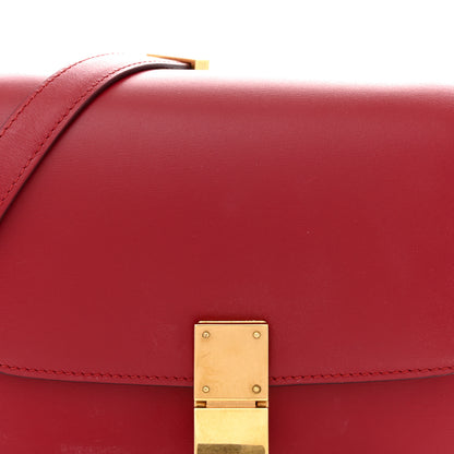 Celine Box Calfskin Small Classic Box Flap Bag Red 8 of 14