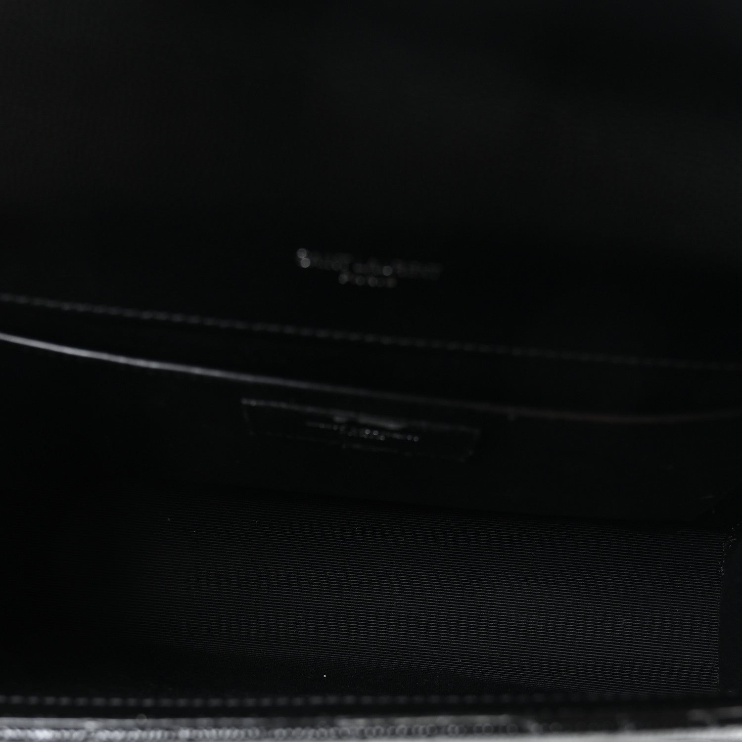 Saint Laurent Grain De Poudre Textured Mixed Matelasse Triquilt Medium Monogram Satchel Black 5 of 10