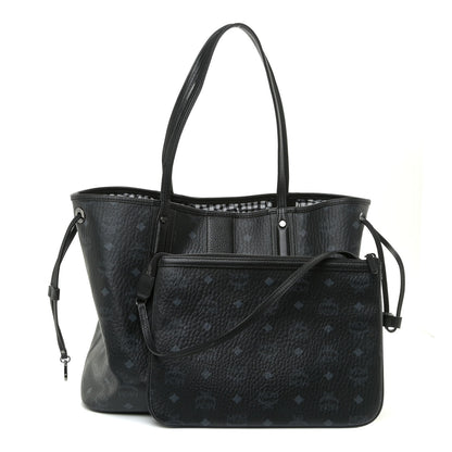 MCM Visetos Medium Liz Reversible Shopper Tote Black 1 of 22