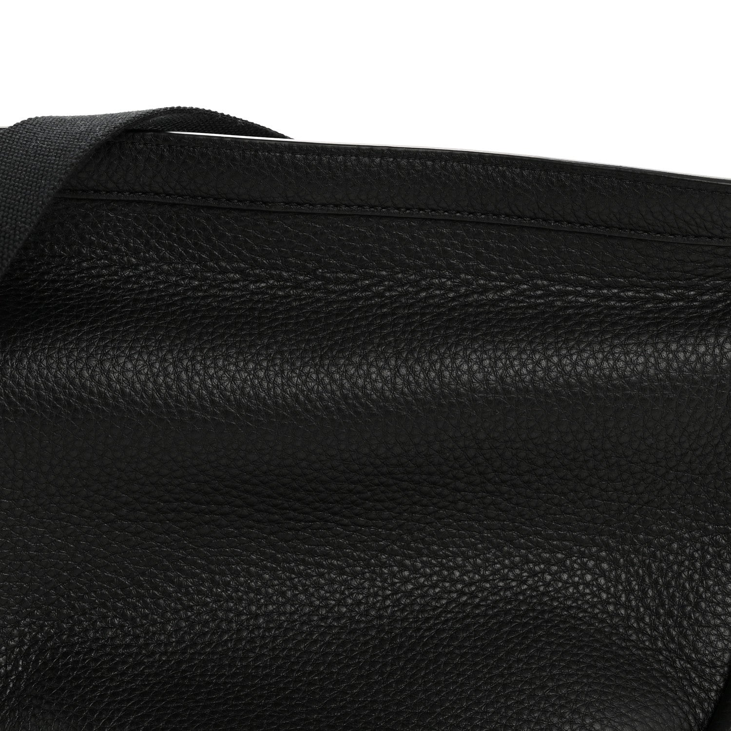 The Row Grained Calfskin Large Slouchy Banana Bag Black 8 of 10